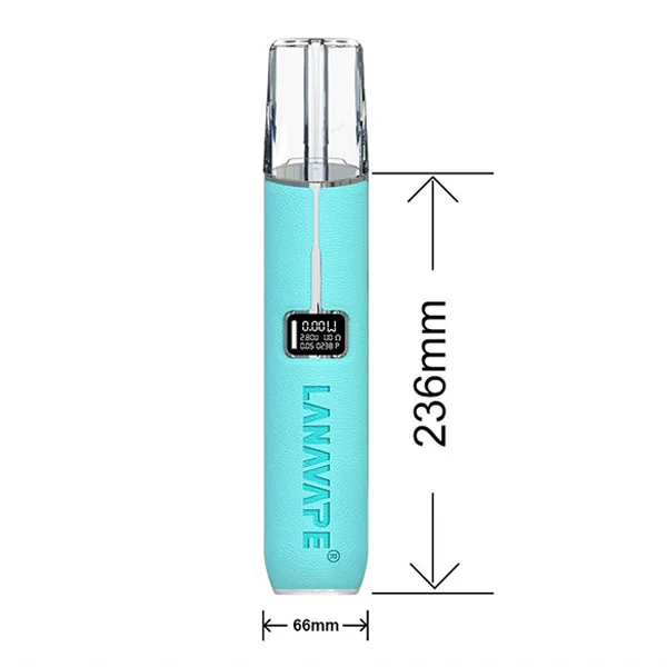 LANA 皮革主機 - 智慧 LED 螢幕 | 8W/10W 雙功率切換 | 適配 RELX/SP2S 一代通用煙彈